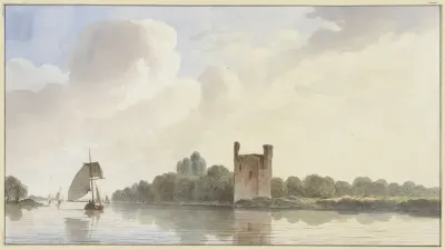 Ruïne van Huis te Merwede bij Dordrecht aan de Maas