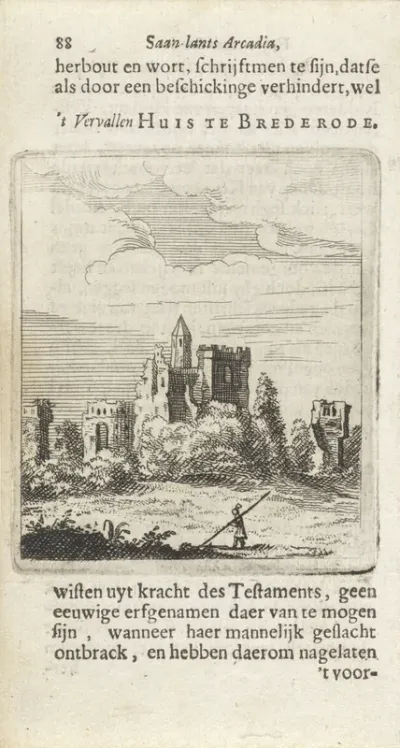 Ruïne van Kasteel Brederode te Santpoort