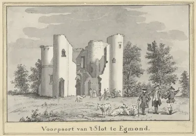 Ruïne van 't slot te Egmond
