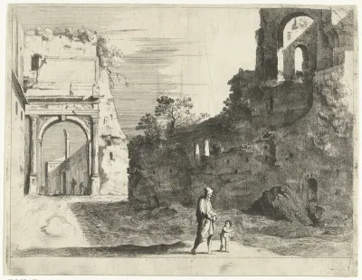 Ruïne van Titusboog op Forum Romanum