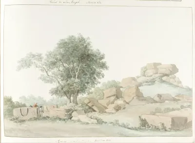 Ruïne van Zeus Olympus tempel van oude Agrigento
