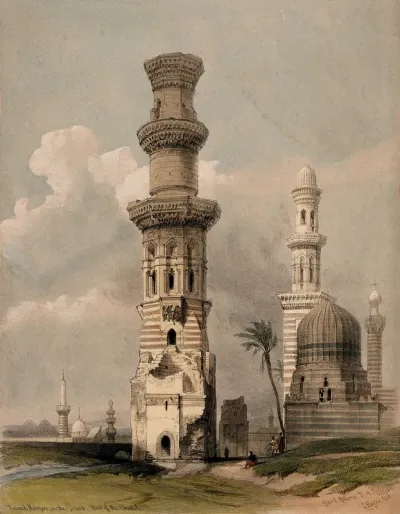 Ruined mosques to the west of Cairo, Egypt