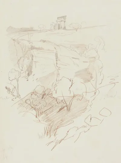 Ruined Temple on a Hill