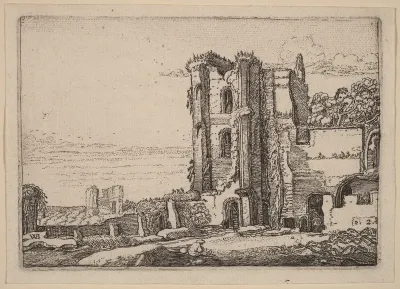 Ruined Tower Right of Center