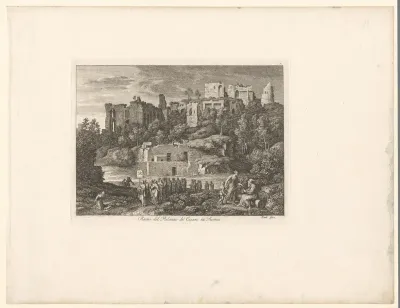 Ruïnelandschap van het keizerlijk paleis in Rome