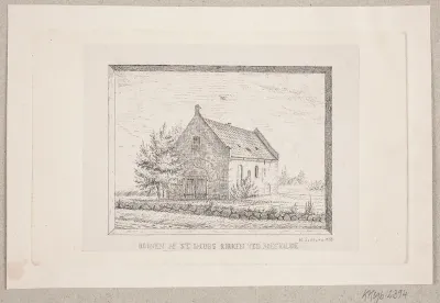 Ruinen af St. Ibs Kirke ved Roskilde