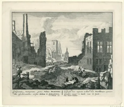Ruïnes te Brussel, 1695