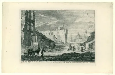 Ruïnes te Brussel, 1695