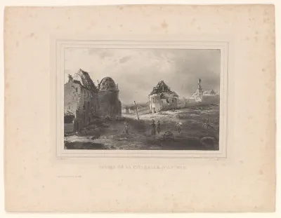 Ruïnes van de Citadel van Antwerpen, 1833