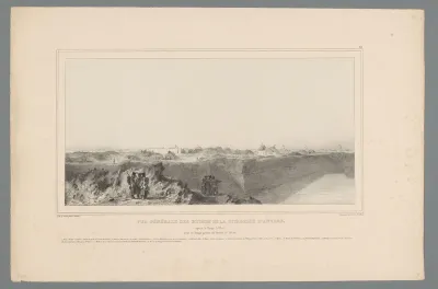 Ruïnes van de Citadel van Antwerpen na het beleg, 1832