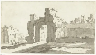 Ruïnes van de grote zaal van de Thermen van Caracalla, Rome