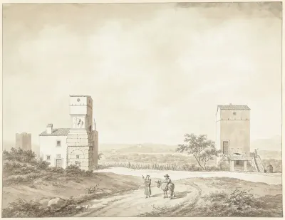 Ruïnes van de Villa Adriana nabij Tivoli