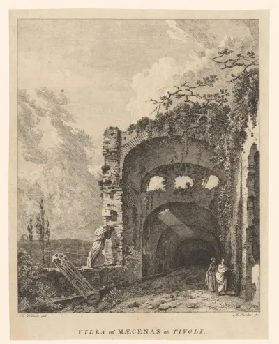 Ruïnes van de Villa Maecenas in Tivoli