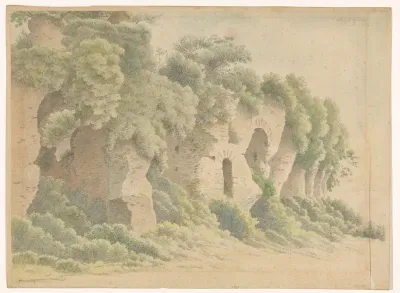 Ruïnes van het amfitheater bij Albano, Italië