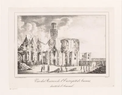Ruïnes van het entrepot, 1830