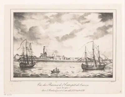 Ruïnes van het entrepot te Antwerpen