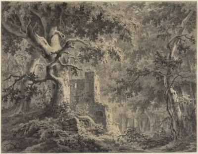 Ruins by a Woodland Stream