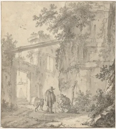 Ruins of a classic building