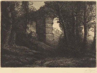 Ruins of an Ancient Aqueduct (Ruine d'un ancien aqueduc)