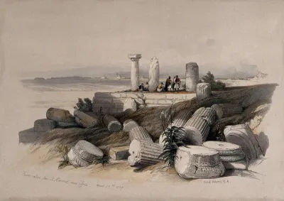 Ruins of an Ionic temple, called Om El Hamed, near Tyre