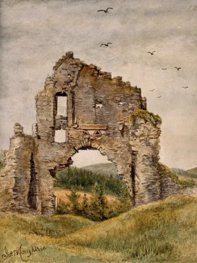Ruins of Kildrummy Castle, Aberdeenshire, frequented by Sir Patrick Manson