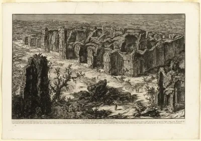 Ruins of the Antonine Baths [Baths of Caracalla], from Views of Rome