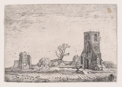 Ruins of the Chapel of Eykenduyen, near the Hague, from Verscheyden Landtschapjes (Various Little Landscapes), Plate 10