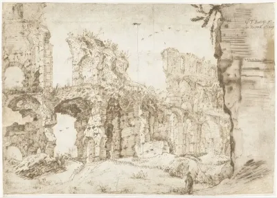 Ruins of the Colosseum, Rome, seen from within