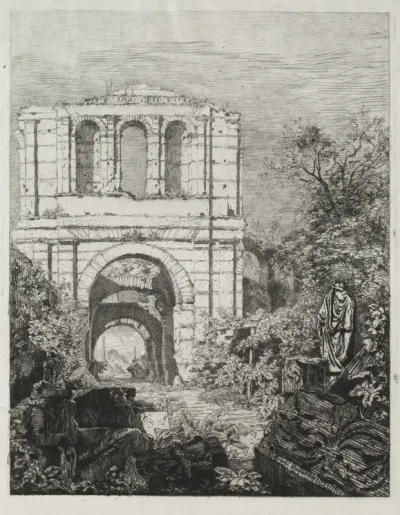 Ruins of the Palais Gallien in Bordeaux
