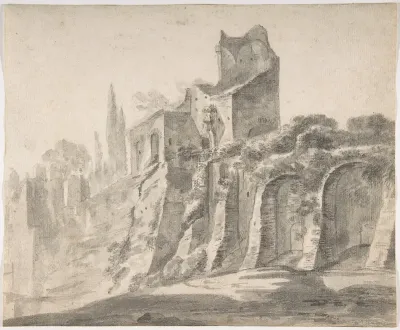 Ruins on the Palatine in Rome