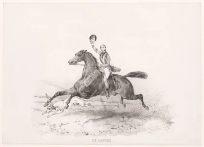 Ruiter in galop