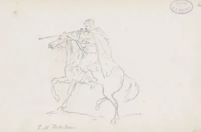 Ruiter met musket