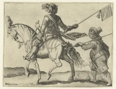 Ruiter met vaandel