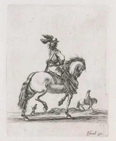 Ruiter op een galloperend paard