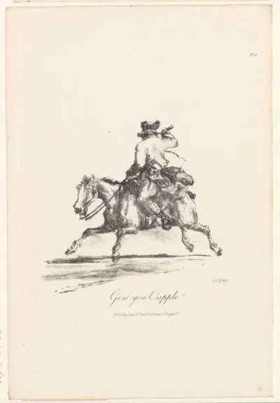 Ruiter op galopperend paard
