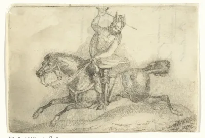Ruiter te paard (variant)