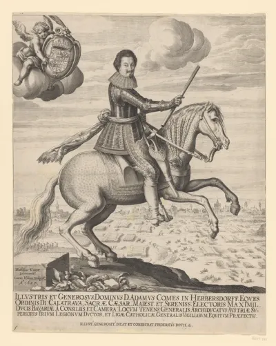 Ruiterportret van Adam von Herbersdorff