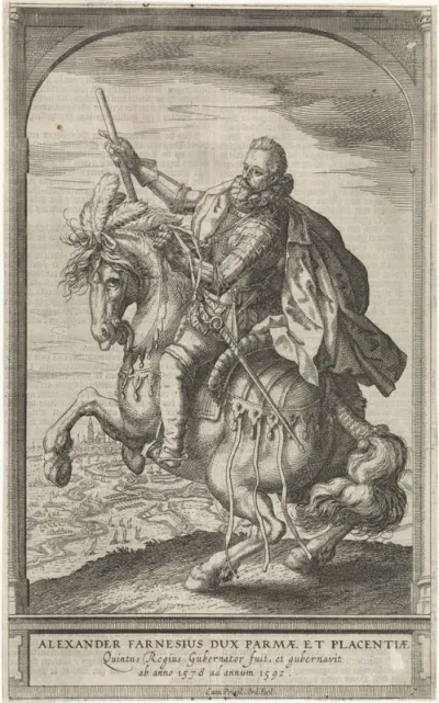 Ruiterportret van Alessandro Farnese, hertog van Parma