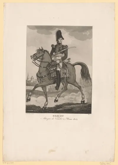 Ruiterportret van Antoine Drouot