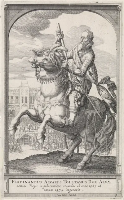 Ruiterportret van de hertog van Alva