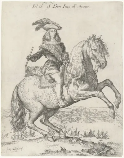 Ruiterportret van Don Juan van Oostenrijk