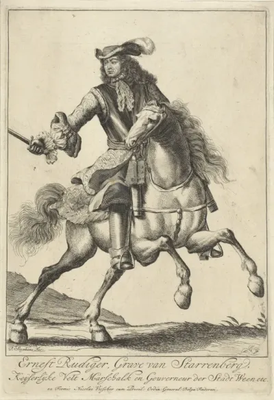 Ruiterportret van Ernst Rüdiger van Starhemberg