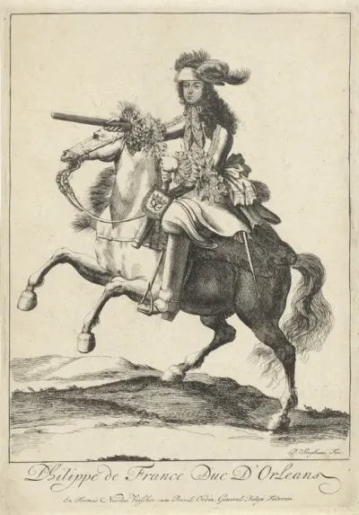 Ruiterportret van Filips I, hertog van Orléans