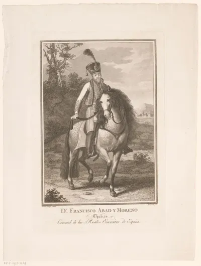 Ruiterportret van Francisco Abad Moreno