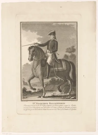 Ruiterportret van Francisco Ballesteros