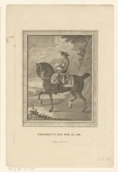 Ruiterportret van Frederik de Grote