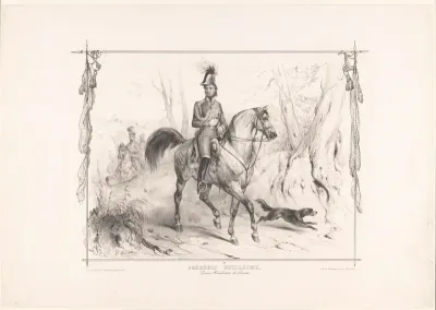 Ruiterportret van Frederik Willem IV van Pruisen