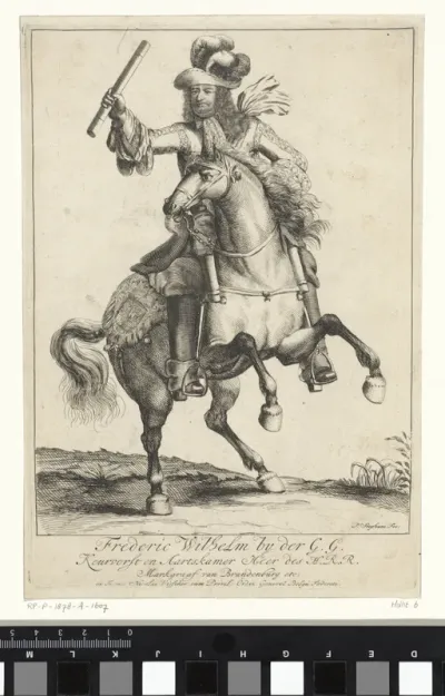 Ruiterportret van Frederik Willem, keurvorst van Brandenburg