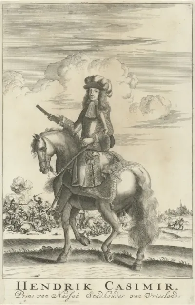 Ruiterportret van Hendrik Casimir II, graaf van Nassau-Dietz