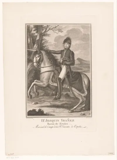 Ruiterportret van Joaquín Ibáñez, Baron van Eroles
